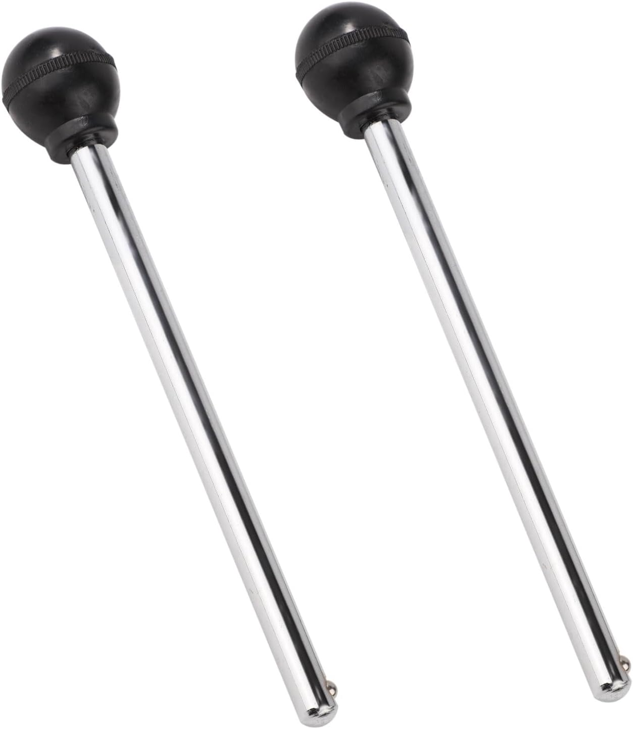 2Pcs Weight Stack Pin, 3/8In Diameter 4.4In Locking Space round Durable Heavy Duty Weight Machine Pin Gym Pin Exercise Machine Accessories for Commercial Gym Family(Black, Silver) image number 5