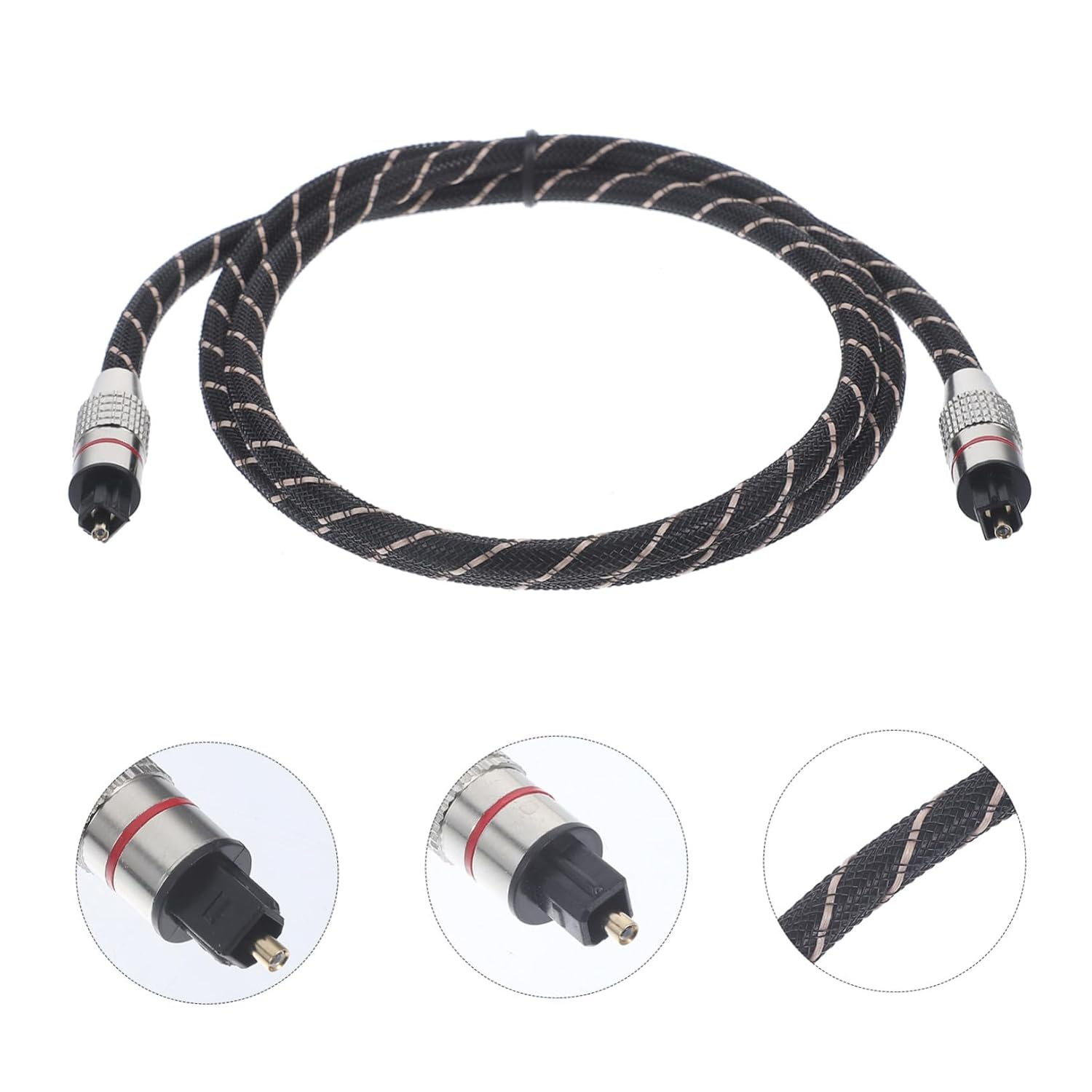 COHEALI Optical Audio Cable Digital Fiber Optic Cable for Tv Home Theater System Extension Cord for Audio Devices image number 3