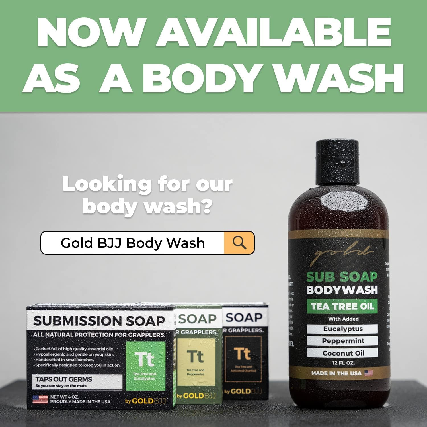 Antifungal Tea Tree Oil Soap - 100% All Natural USA Made Bars for BJJ Jiu Jitsu Wrestling and Grappling - Combats Ringworm Jock Itch Athlete'S Foot Acne and More (5-Pack of 4 Ounce Soap Bars) image number 1