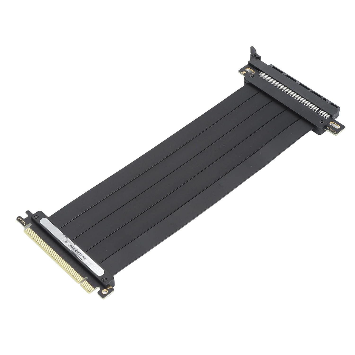 Fafeicy Pcie Riser Cable, Pcie 4.0 X16 Extension Cable Silver Plated 180 Degree 12V Power Supply Segmented Design for RTX3090 for X570 Chipsets (300Mm) image number 4