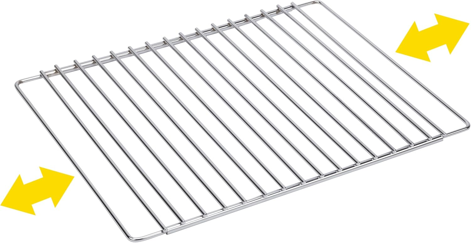 Sauvic 02547 - Universal Oven Rack, Extendable, in Chromium Plated Steel, 42-60 X 34 Cm.