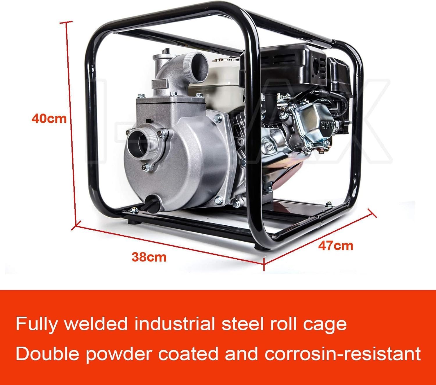 8HP Petrol High Flow Water Transfer Pump Fire Fighting Irrigation Garden 2 Inch 3 Inch 2" 3" (2 Inch) image number 4