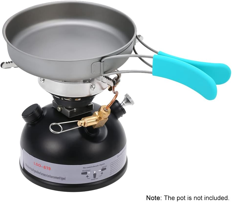 Portable Outdoor Camping Mini Gasoline Stove Liquid Fuel Alcohol Oil Stove image number 6