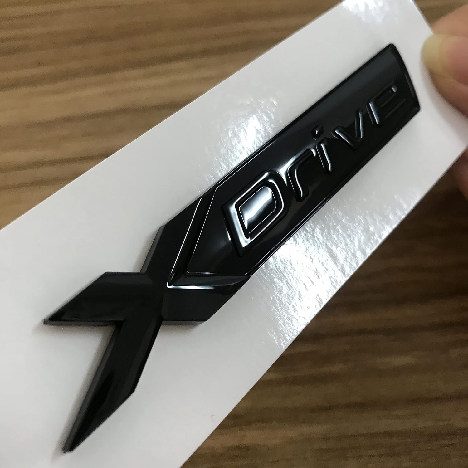 New Xdrive Emblem Gloss Black Genuine OEM Size Replacement for BMW Xdrive Fender Side/Trunk Rear Emblem Badge XDRIVE Decal Sticker (Bright Black, XDRIVE) image number 2