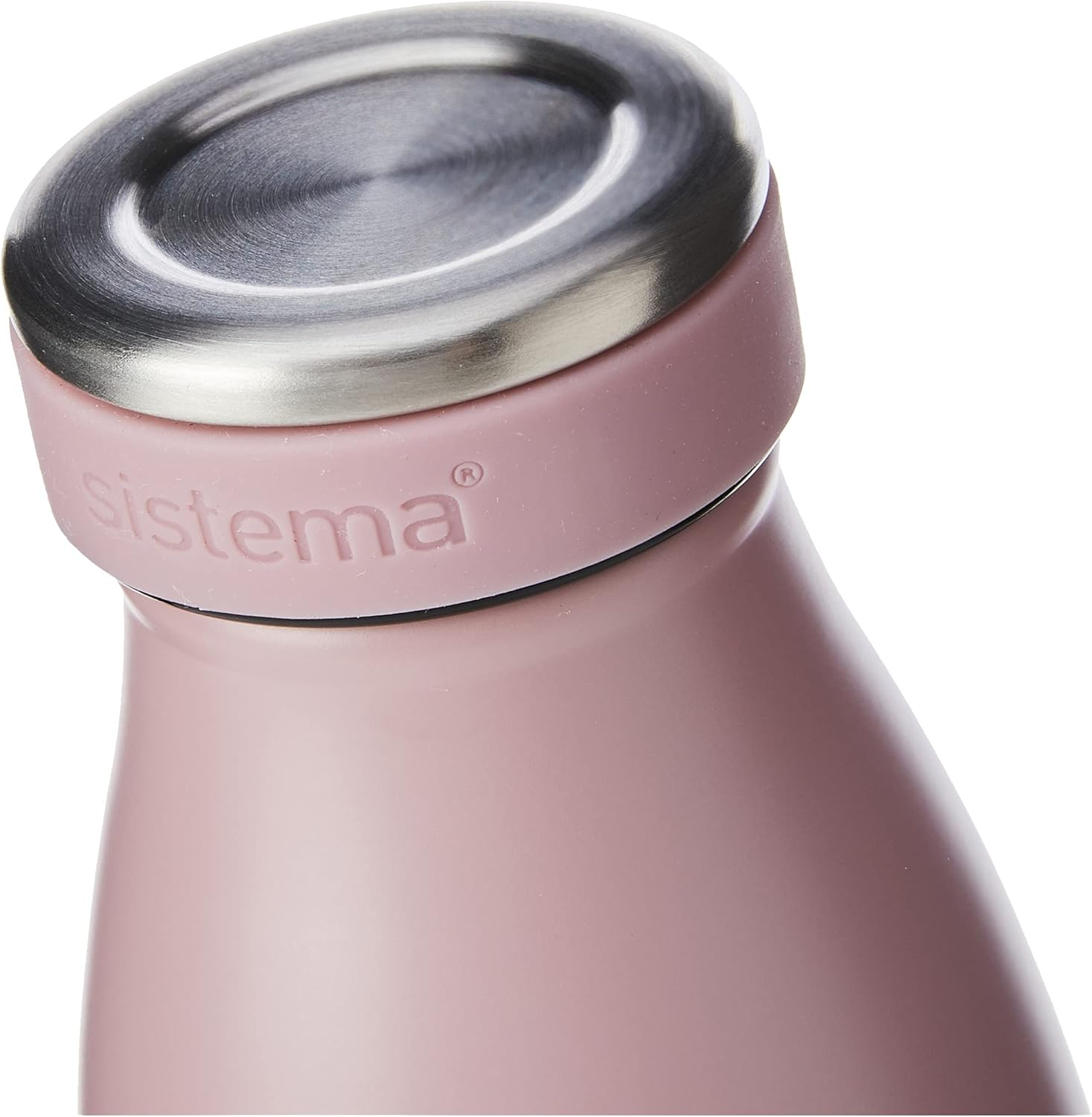 Sistema Stainless Steel Water Bottle | 500 Ml Leak-Proof Reusable Water Bottle | BPA & Phthalate Free | Double Wall Vacuum Insulation | Keeps Cold for 12 Hours, Hot for 6 Hours | Assorted Colours