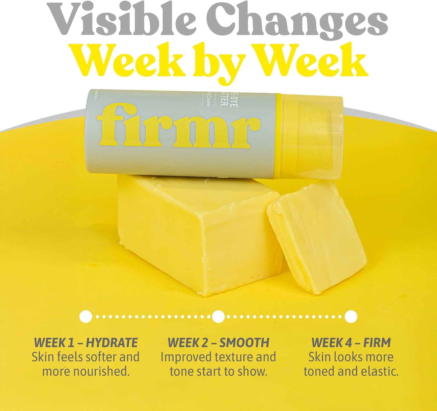 Firmr Bye-Bye Butter Toning Cream - Cellulite Removal & Stretch Mark Cream with Celery Stem Cells - Naturally Hydrates, Retains Moisture, Boosts Elasticity, Strengthens Skin Barrier &ndash; 50Ml/1.7 Fl.Oz. image number 6