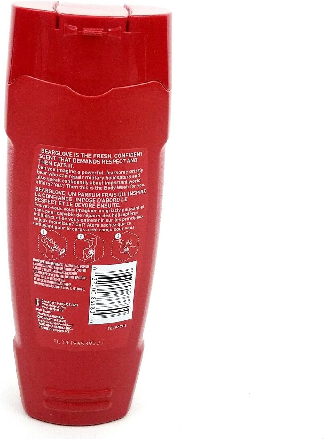Old Spice Wild Collection Bodywash, Bearglove 16 Oz