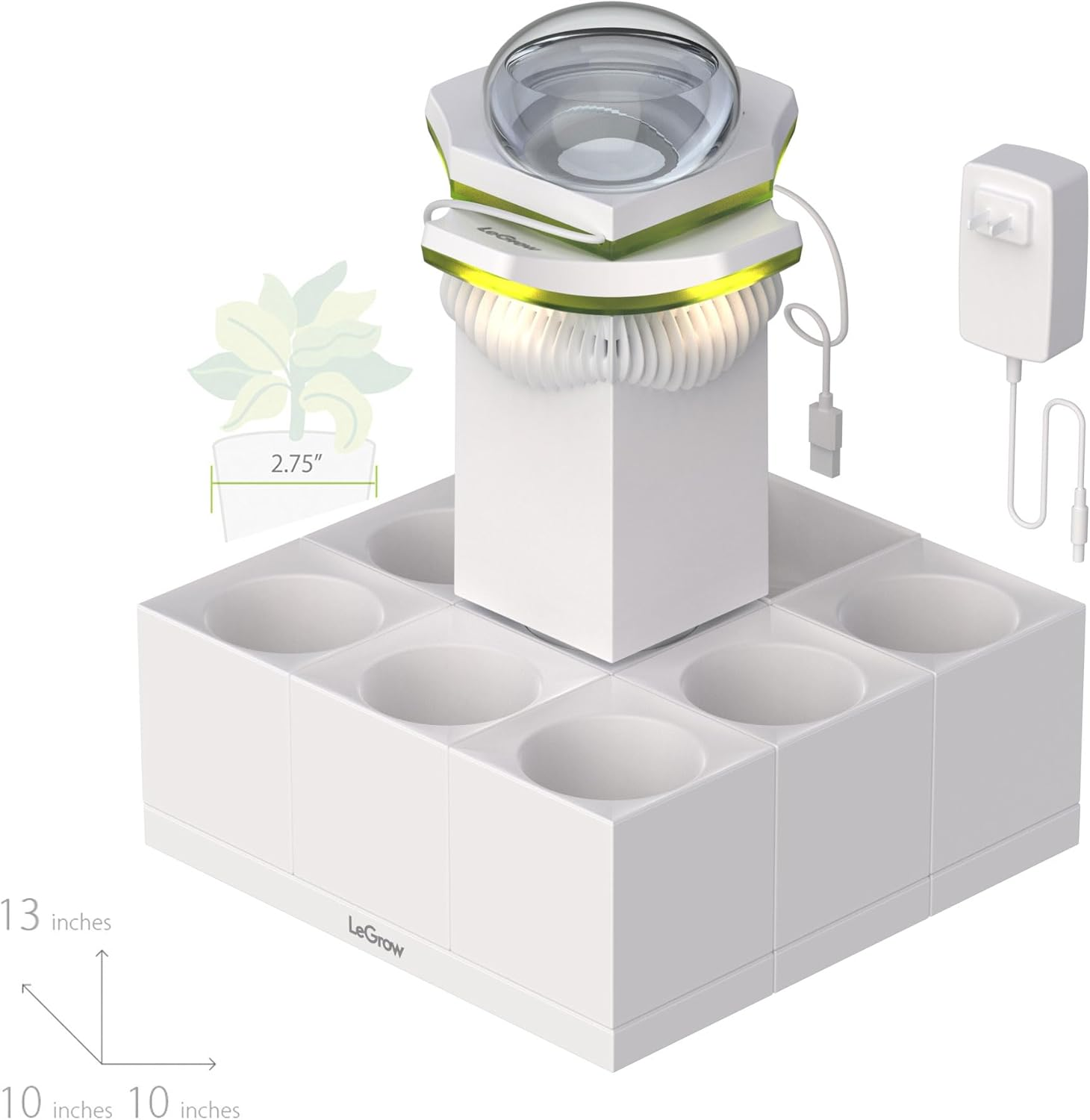 Legrow Nepenthes Terrarium System &ndash; Pitcher Plant Planter with LED Grow Light & Humidifier, Self-Watering Indoor Carnivorous Plant Setup &ndash; No Live Plant, Beginner Friendly image number 1