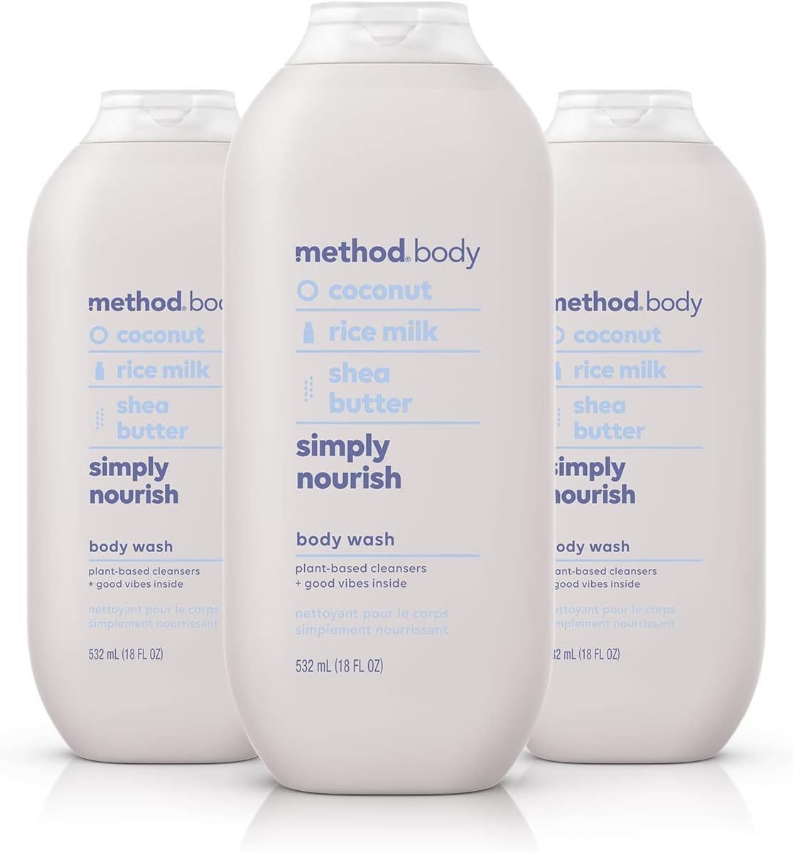 Method Body Wash, Simply Nourish, Paraben and Phthalate Free, Biodegradable Formula, 18 Oz (Pack of 3) image number 5