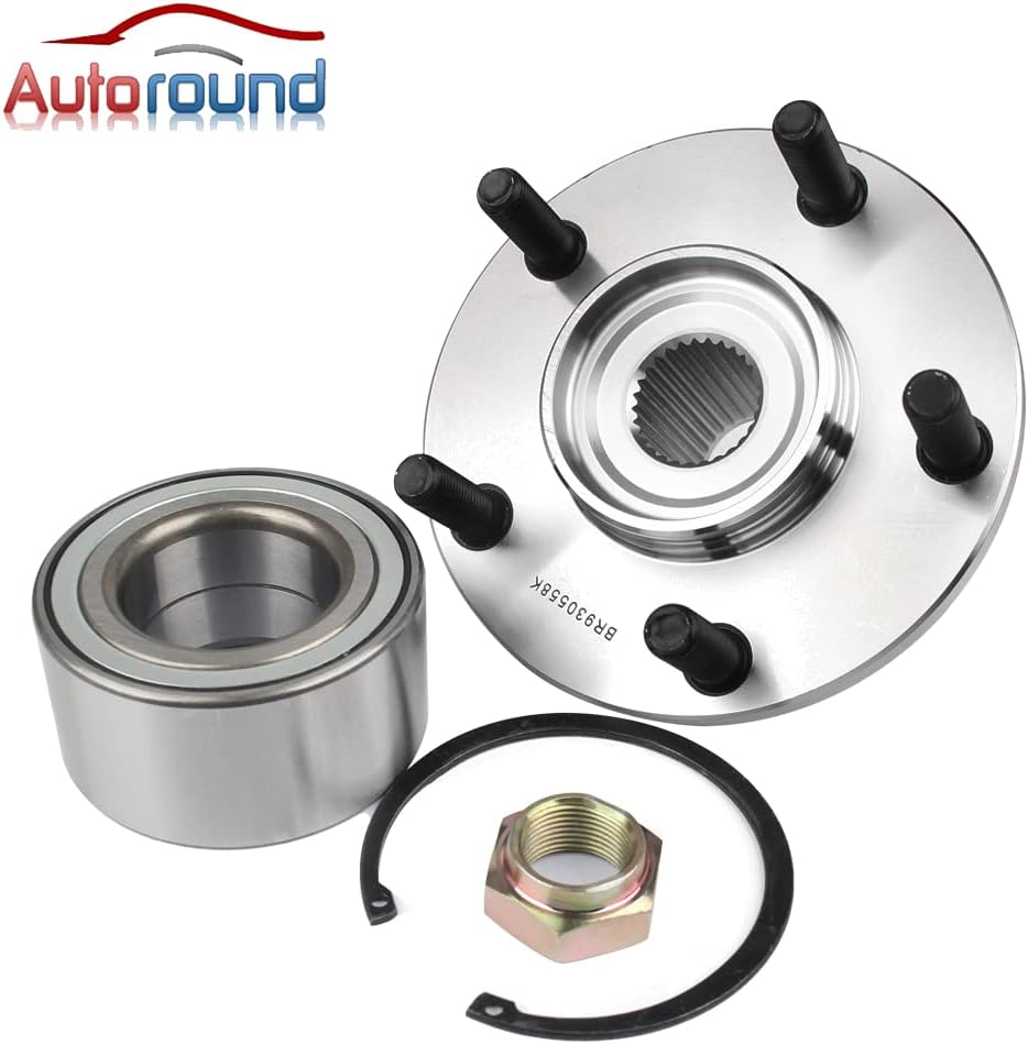 Autoround BR930558K Pair Front Wheel Bearing and Hub Assembly Compatible with Jeep Compass/Patriot 2007-2013, Dodge Caliber 2007-2012 5Lugs image number 1