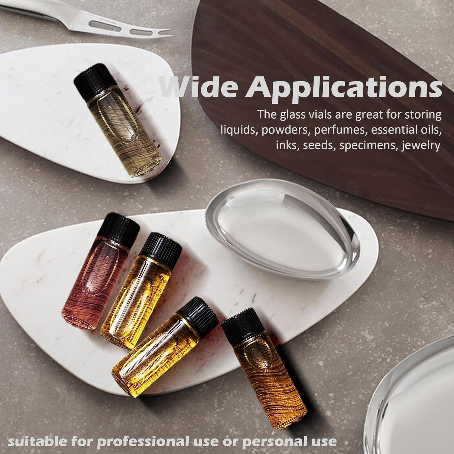 1St Choice Glass Vials, 1 Dram 4Ml, Pack of 12 - Storage Bottle with PE Gasket image number 3