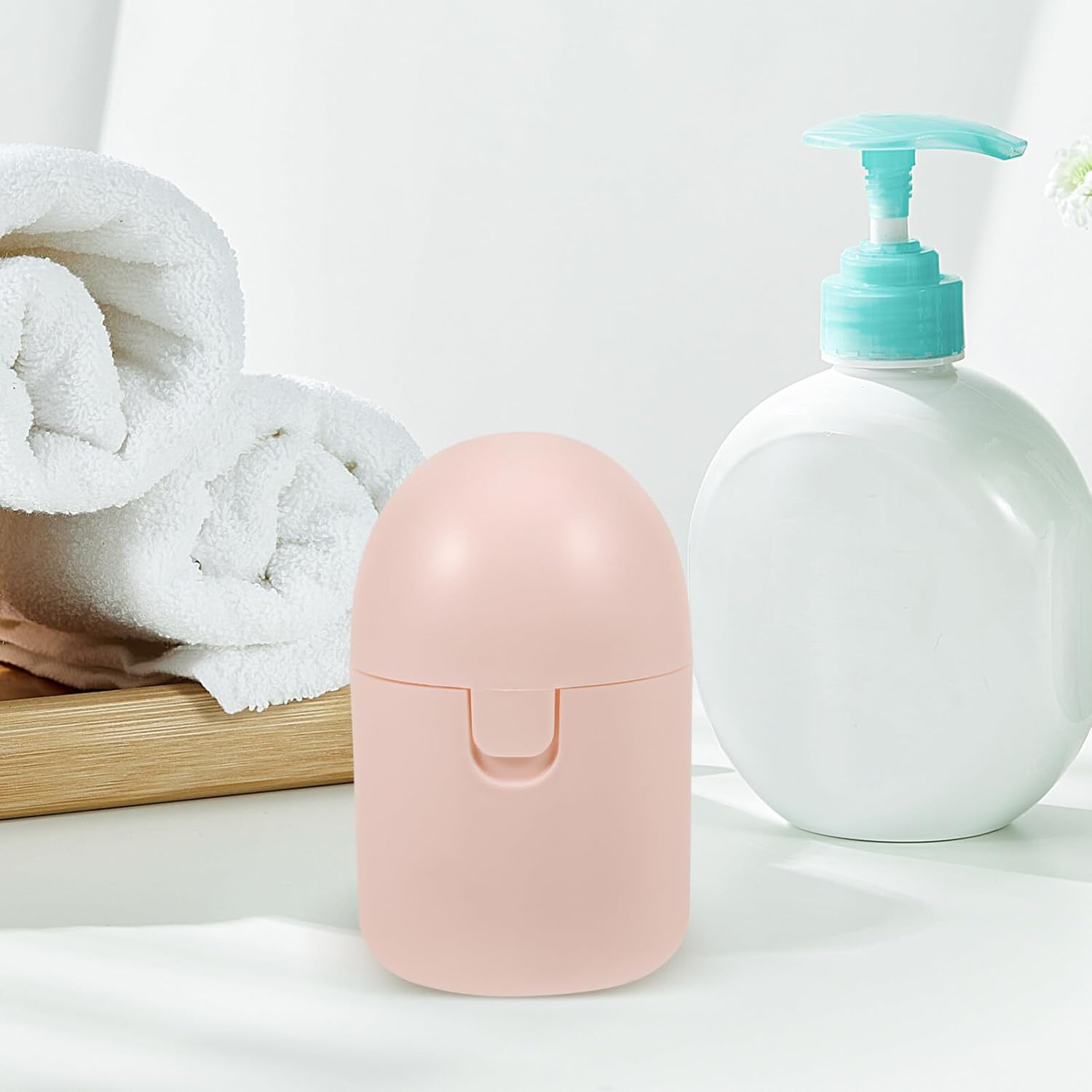 Minkissy Menstrual Cup Case 2Pcs Menstrual Cup Storage Box Period Cup Storage Case Holder Menstrual Disc Cleaner for Travel Pink