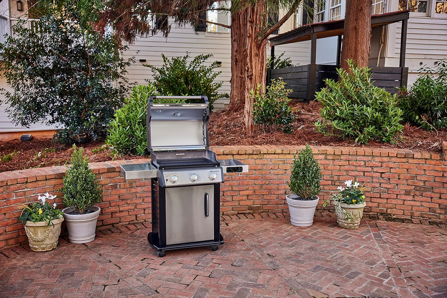 Weber Full Size Rectangular Griddle, Spirit 300 Series, Carbon Steel, Black image number 4