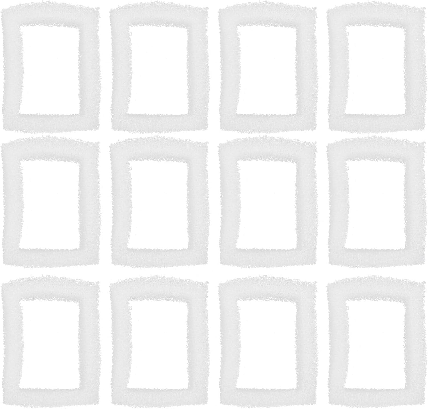 Alipis Cat Fountain Filter Sponge Foam Filter Replacement Pet Water Dispenser Parts Waterer Filters, White, 3.18X2.59X1.06In, 12Pcs image number 3