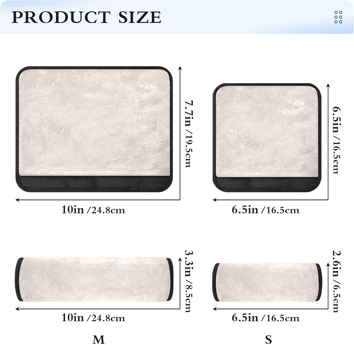 Linen Car Seat Strap Covers Soft Seat Belt Neck Protector, Padded Seat Belt Pad, Seat Belt Cushion for Women image number 2