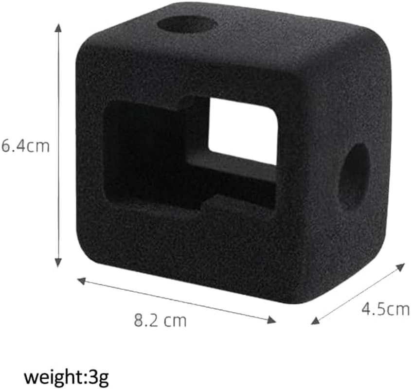 Gopro 12 Wind Cover, Camera Windscreen Foam Windshield for Gopro Hero 9 10 11 12 Black, Gopro Hero 9 10 11 12 Case Cover, Reduces Wind Noise for Optimal Audio Recording(2 Packs) image number 1