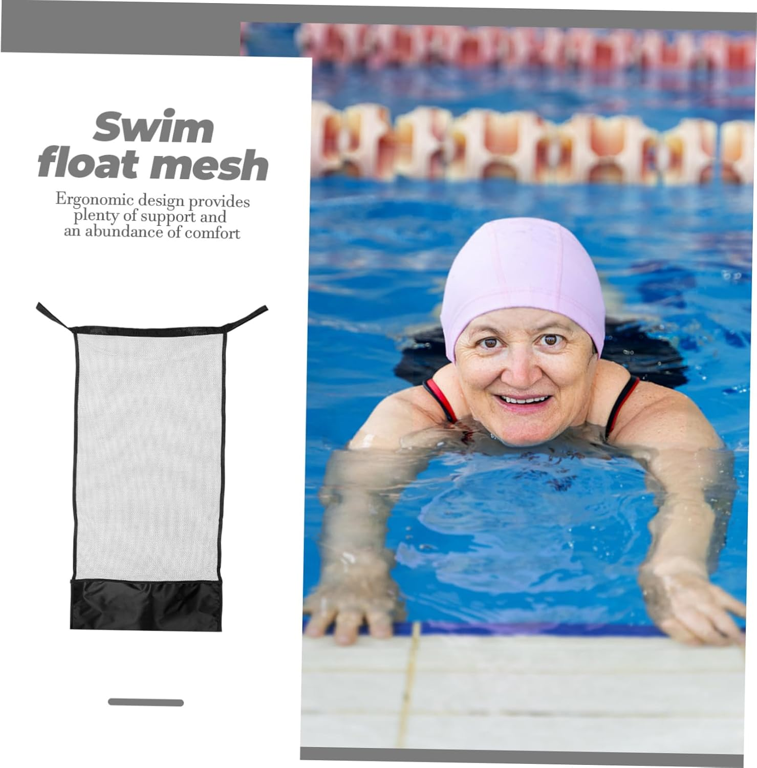 2Pcs Swimming Pool Mesh Chair Net Bag Summer Accessories Portable Chair Portable Swimming Pool Net Swim Float Single Noodle Convenient Mesh Swim Supply image number 2