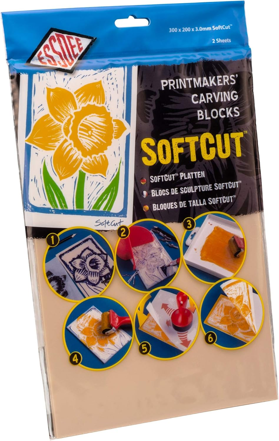 Essdee Softcut Lino Carving Block, 300 Mm X 200 Mm Size image number 1