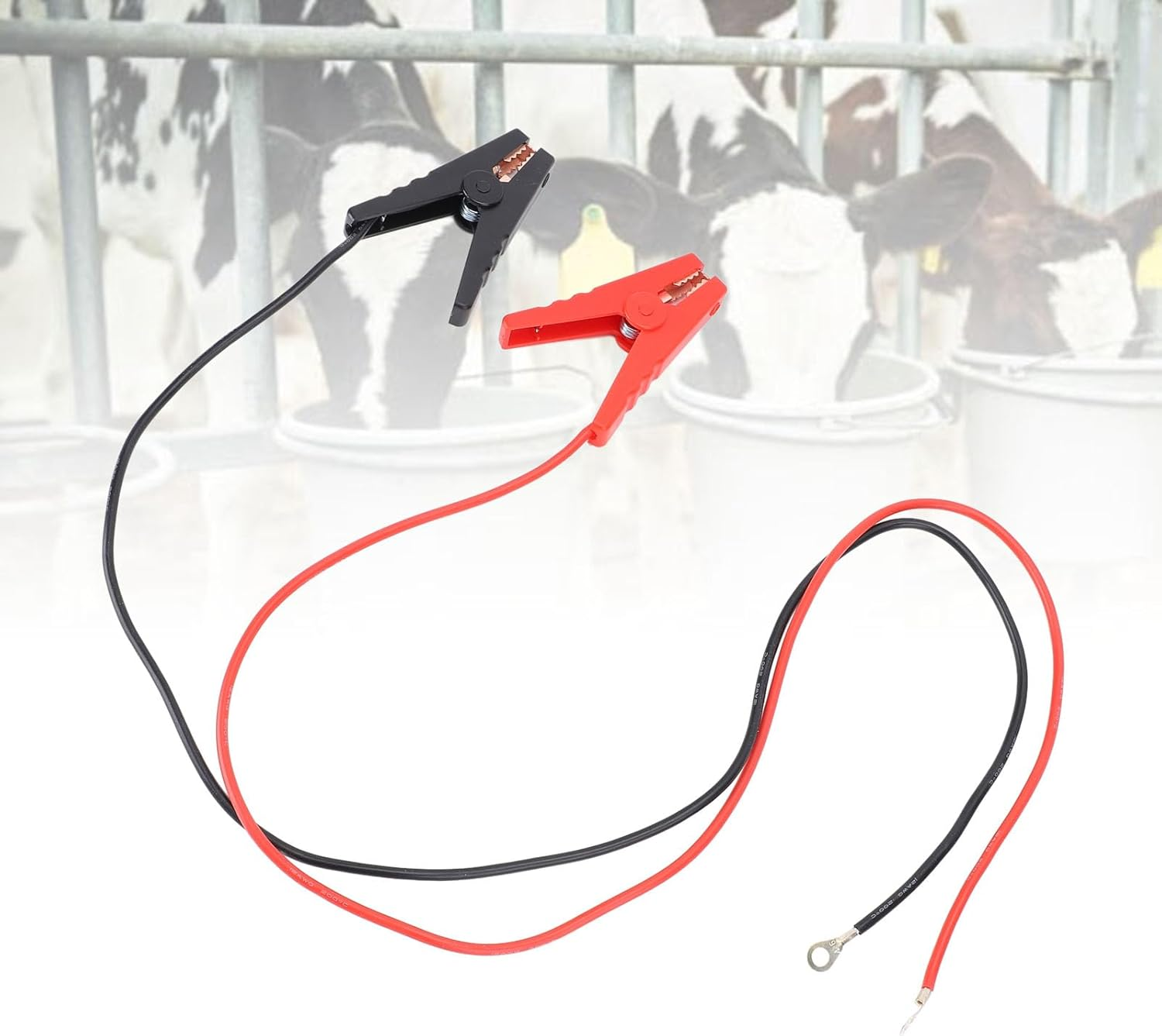 2 Electric Fence Clips Jumping Wires with Alligator Clips for Connection and Set Suitable for Solar Electric Fences Farm Fencing Systems and Satellite Antennas image number 4