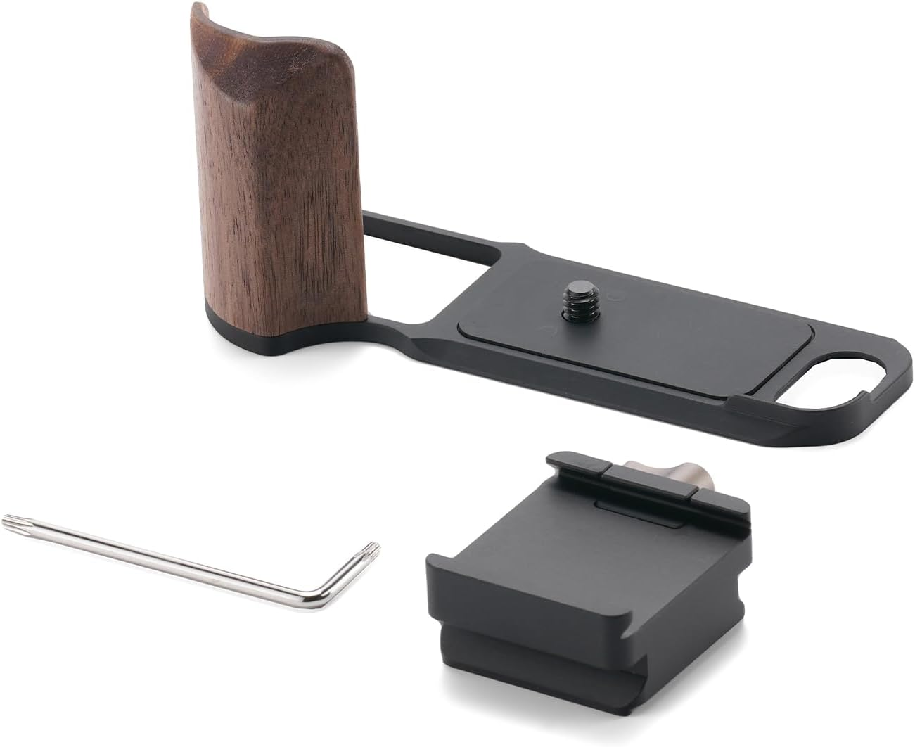 Tilta X-E5 Cage, Vintage Camera Cage Compatible with Fujifilm X-E5 Base Kit, with Mounting Baseplate with Wooden Grip and ARCA Adapter - Black TA-T91-A-B image number 6