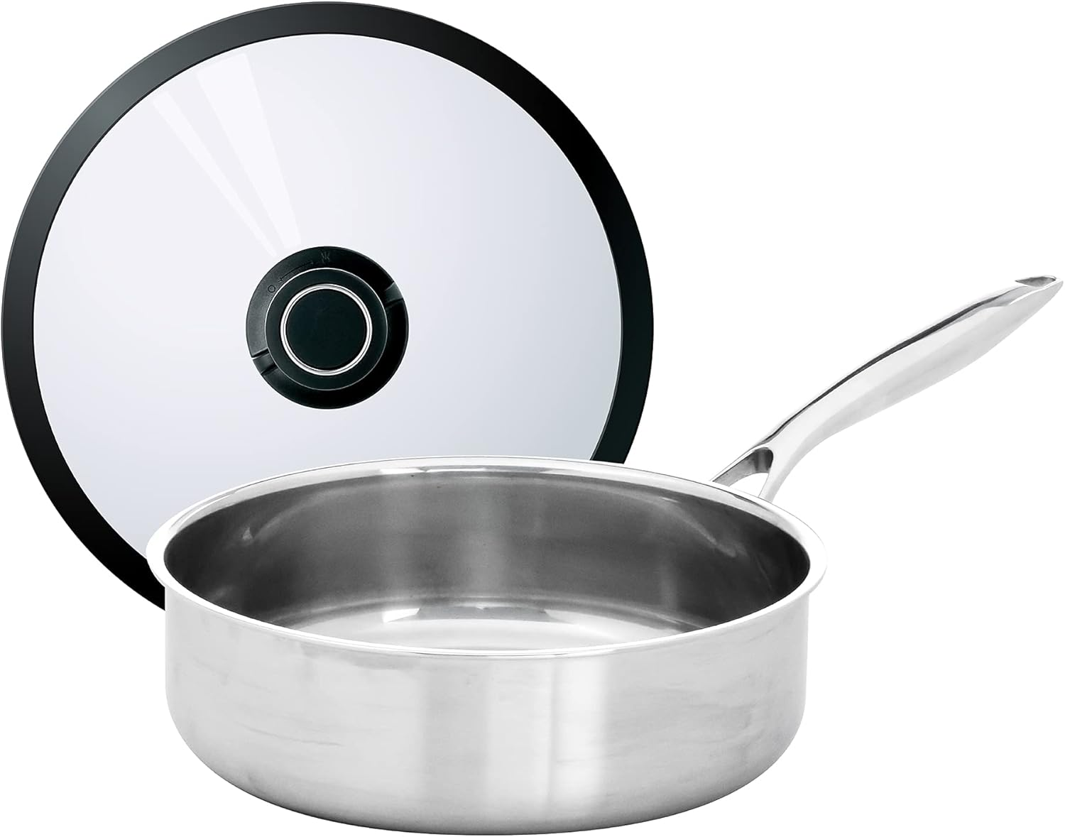 Black Cube Stainless, Saut&eacute; Pan W/Lid, 9.5" 3.0 Qt. image number 5