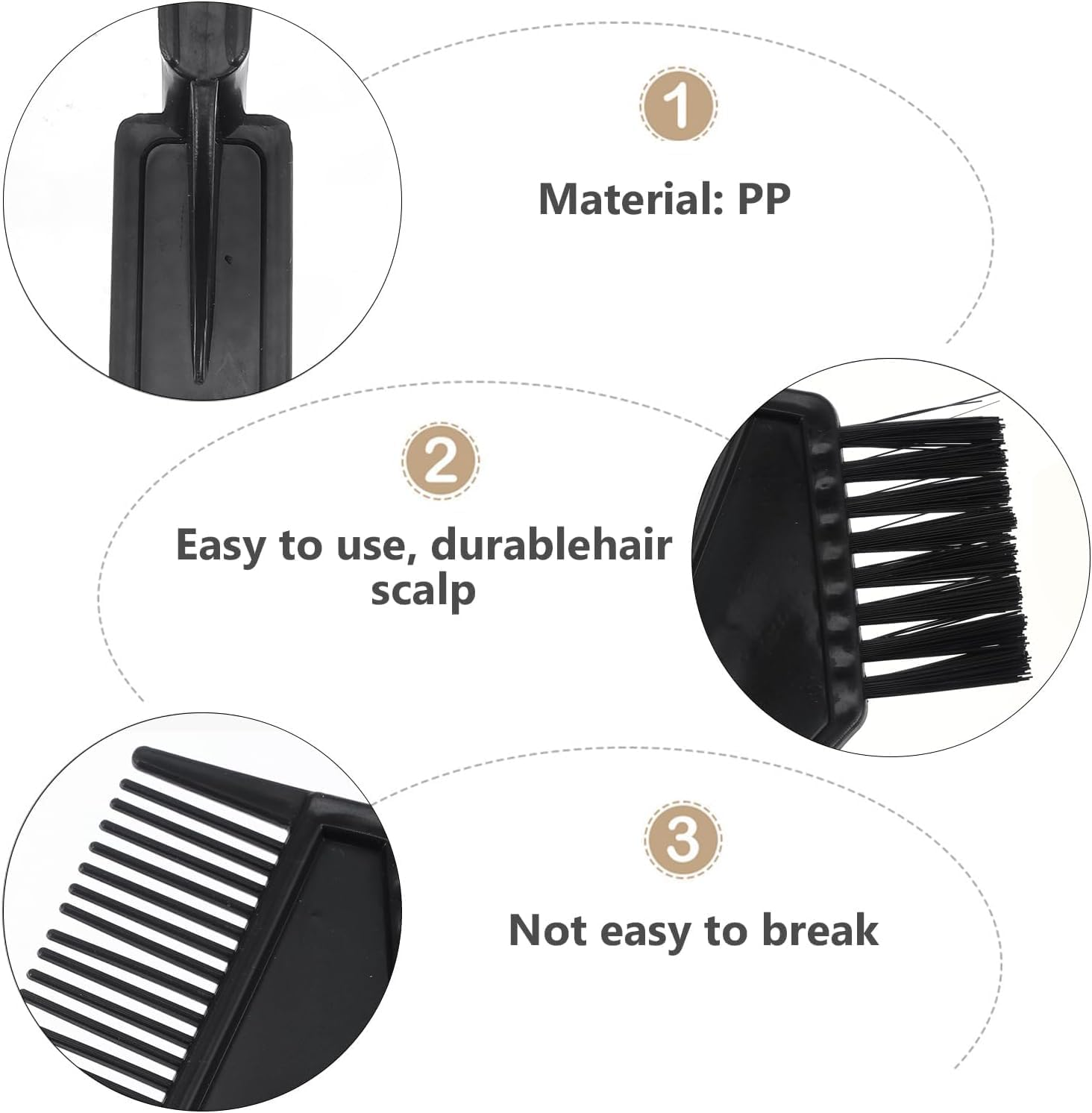 ZUJIACUN Hair Coloring Tools Set 7 Professional Products, DIY Salon Bleaching Tools, Including Brush, Bowl, Ear Muffs, Salon Hair Clips, Home image number 6