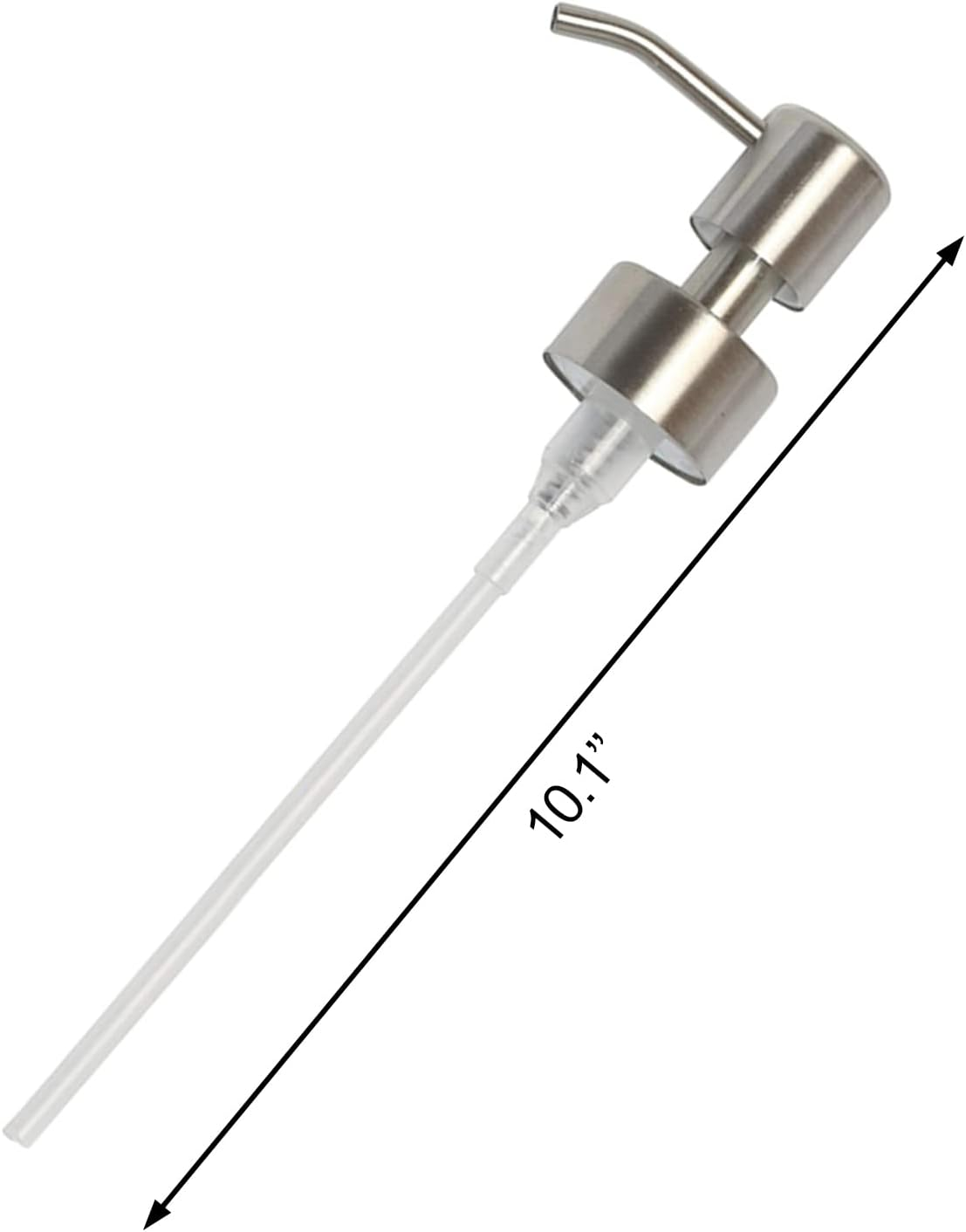 Mebamce Soap Dispenser 304 Stainless Steel Pump Head 28/400 (26 Mm - 28Mm) Neck Size Replacement for Kitchen Bathroom (Silver) image number 6