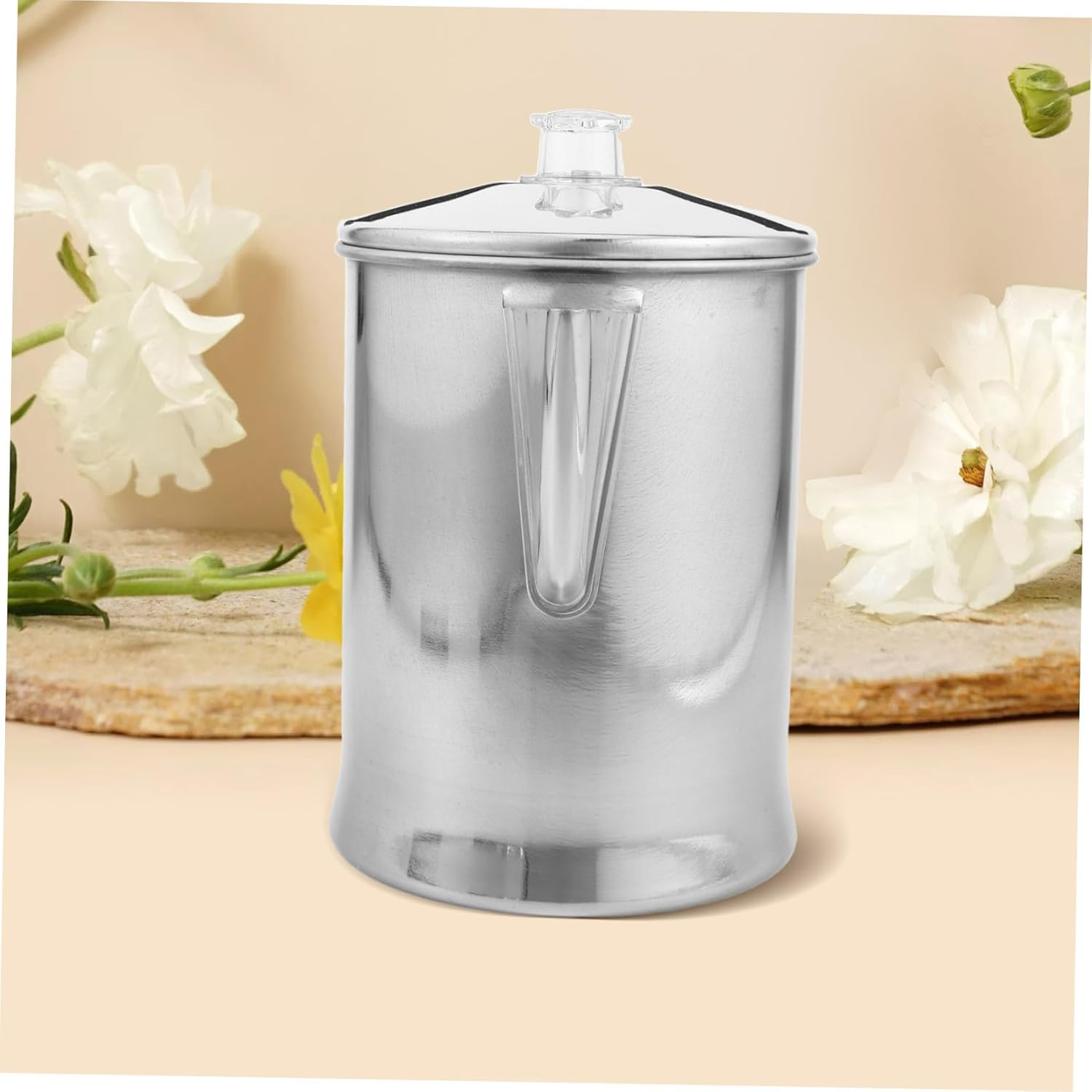 HAKIDZEL Aluminum Camping Coffee Kettle with Handle Large Capacity Portable Pitcher for Outdoor Hiking Travel Office Brewing Coffee Tea and Hot Water image number 2