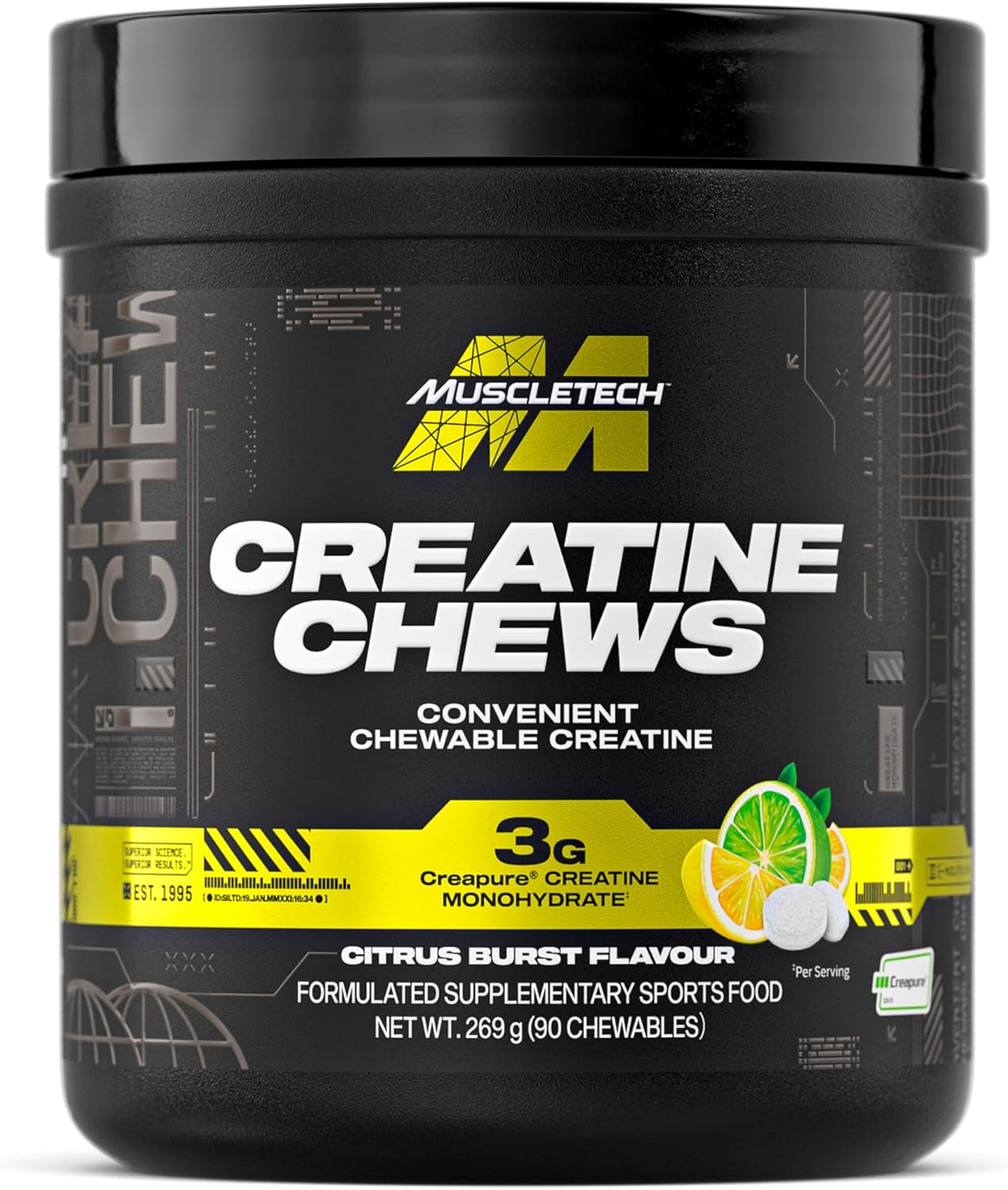 Muscletech Creatine Chews Citrus Burst 90Ct image number 3