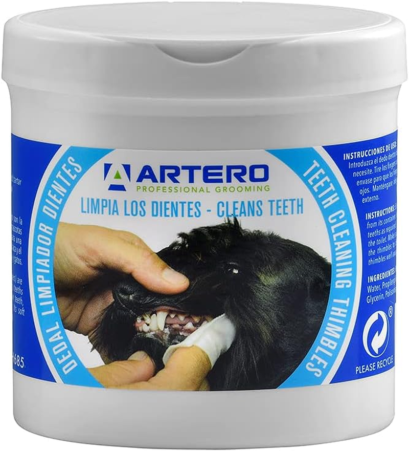 ARTERO Disposable Teeth Cleaning Wipes for Dogs and Cats - 50 Wipes