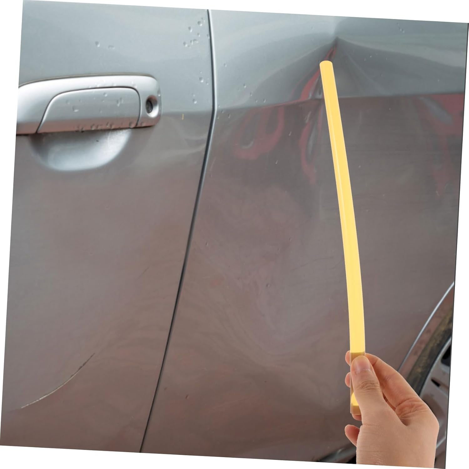 SOESFOUFU 10 Pcs Hot Glue Sticks Dent Puller Glue Bars 11X270Mm Yellow Automotive Paintless Tool Kit for Body Damage Removal image number 4