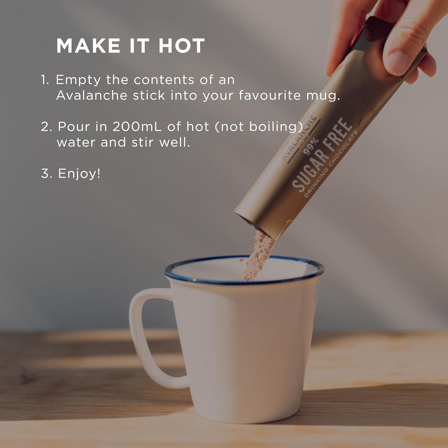 Avalanche 99% Sugar Free Hazelnut 10 Coffee Sticks 160 G