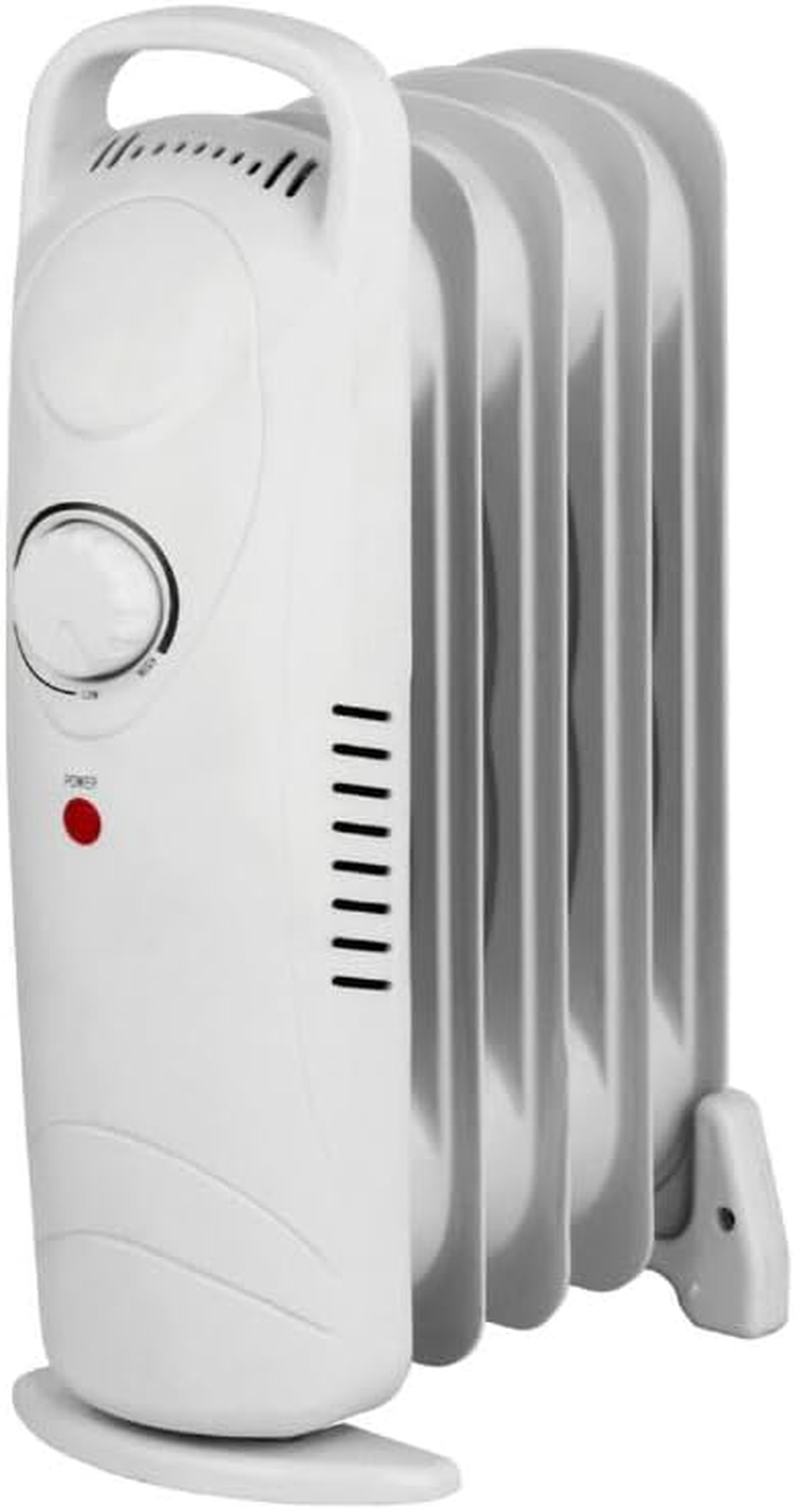 LEDON 700W Mini Oil-Filled Radiator Heater &ndash; Compact 5-Fin Plug-In Electric Heater for Home, Office & Bedroom | Quiet Energy-Efficient 240V Space Warmer | Portable Personal Heating Solution image number 5