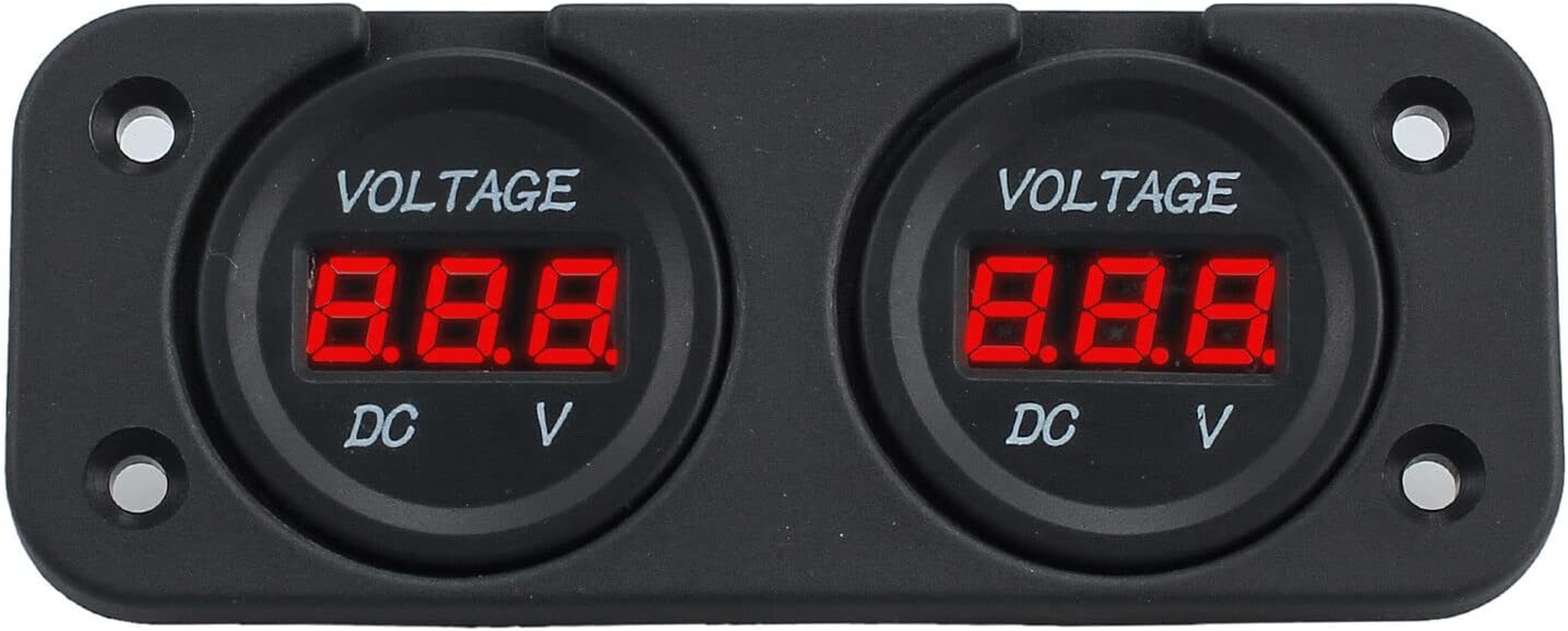 Digital LED Volt Meter Dual Battery Monitor Boat Voltage Marine Gauge DC 12V-24V image number 5