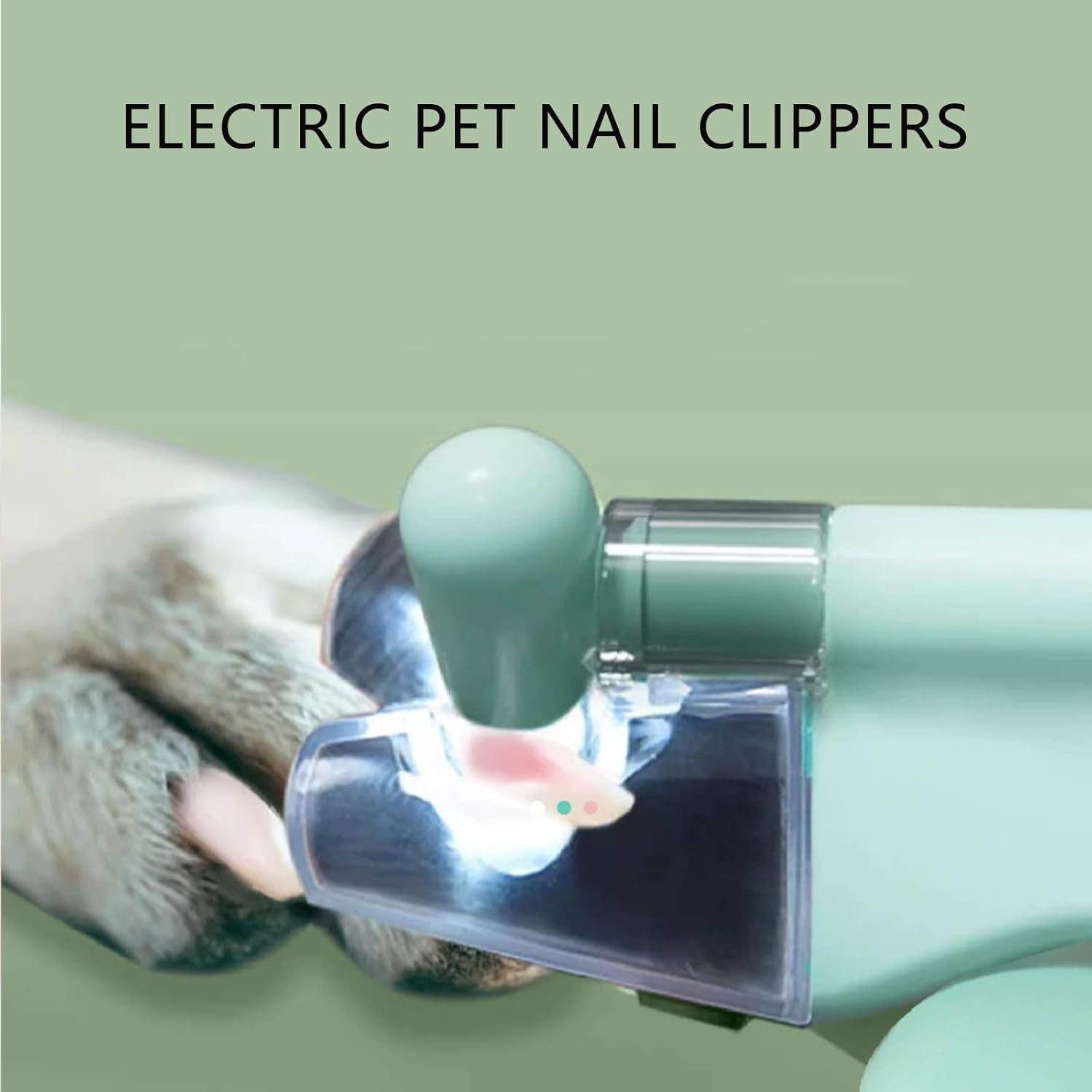 Pupnourish Nail Trimmer, the Safetrim by Pupnourish, 2 in 1 Nail Clipper and Grinder with Light, Quiet Waterproof, Splash Guard, Trimmer Supplies for Small Medium Large Cats/Dogs (White) image number 1