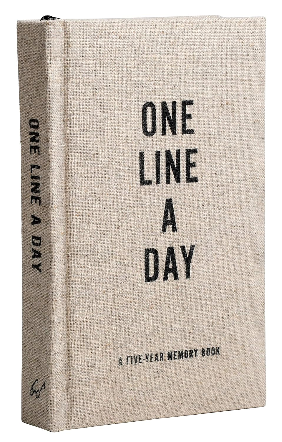 Canvas One Line a Day: a Five-Year Memory Book (Yearly Memory Journal and Diary, Natural Canvas Cover) image number 2