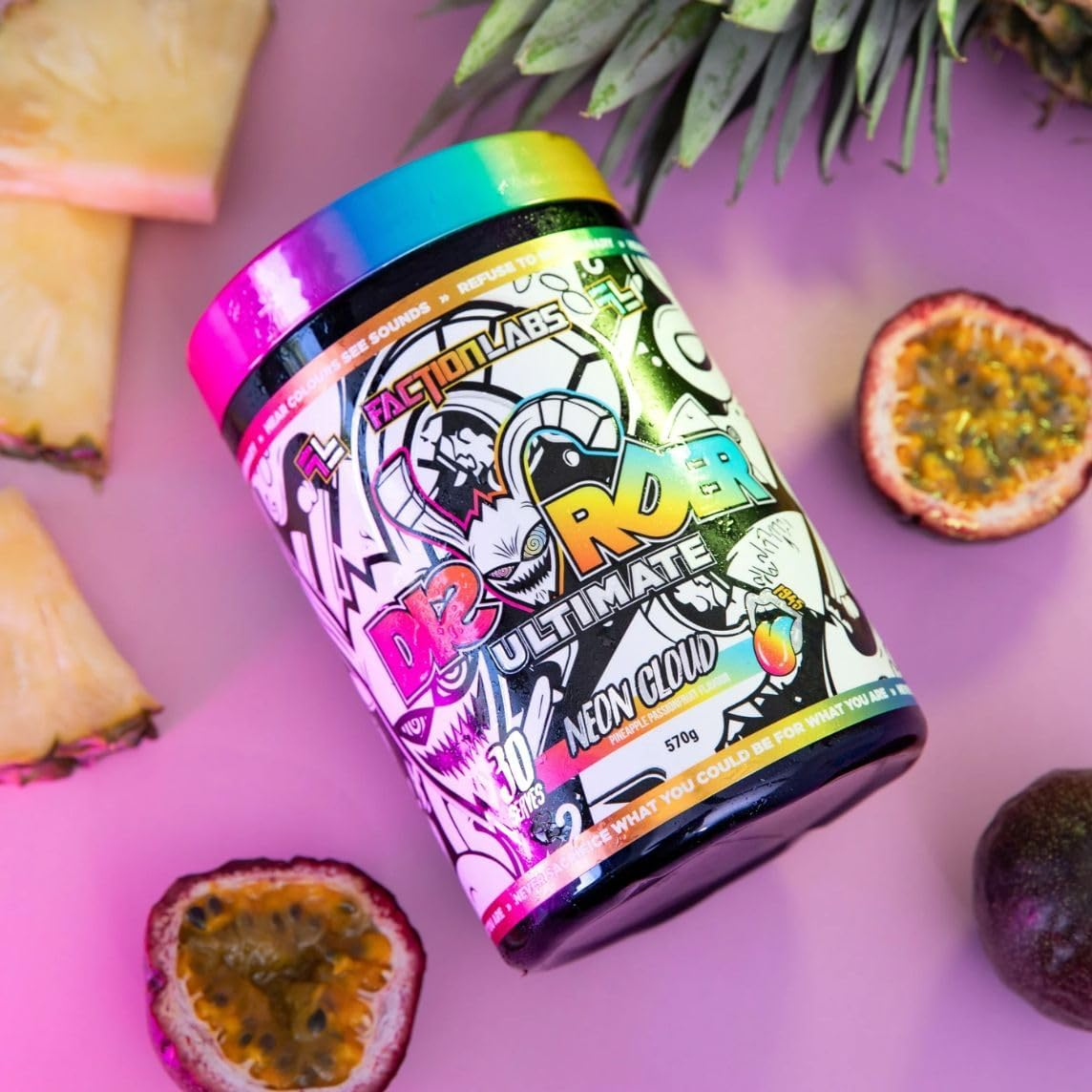 Faction Labs Disorder Ultimate Pre-Workout Neon Cloud (Pine Passionfruit) 30 Serves