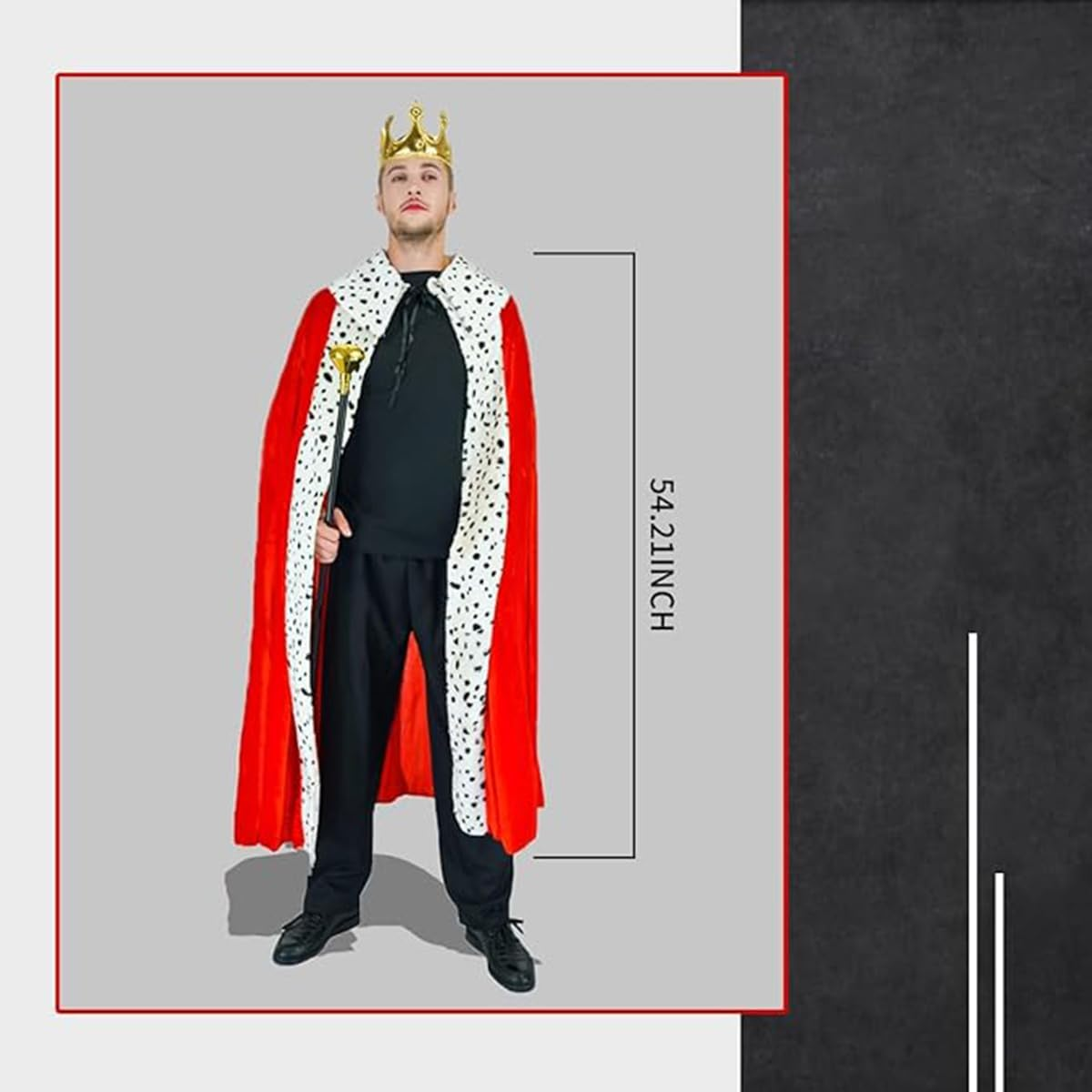 Kalcykizz Men'S Kings Costume One Size image number 1