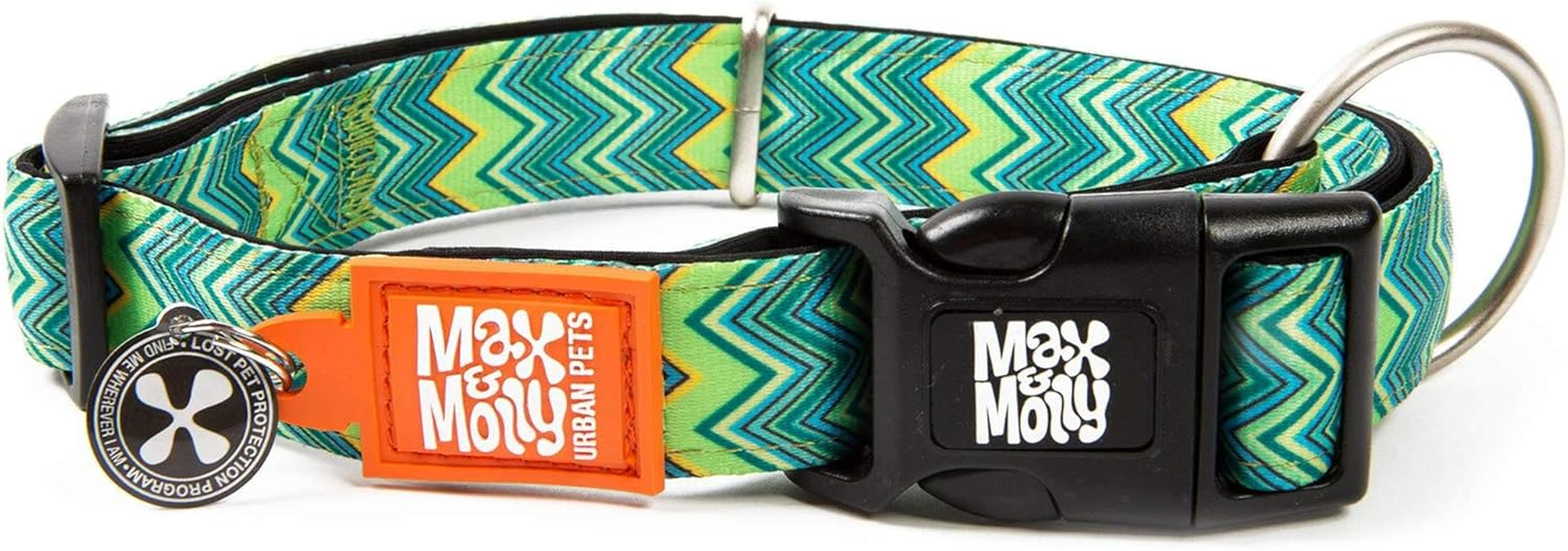 Vintage Smart Id Collar | Comfortable | Odor Free Neoprene | Smart Id Tag | Lost Pet Protection Program | Extraordinary Dog Collar, M image number 5