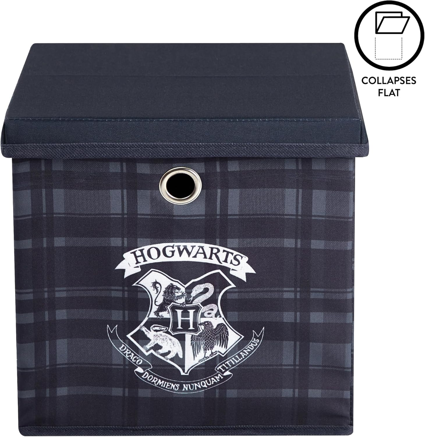 Harry Potter Collapsible Storage Cube with Removable Lid, 10" Wx10 Hx10 D image number 2
