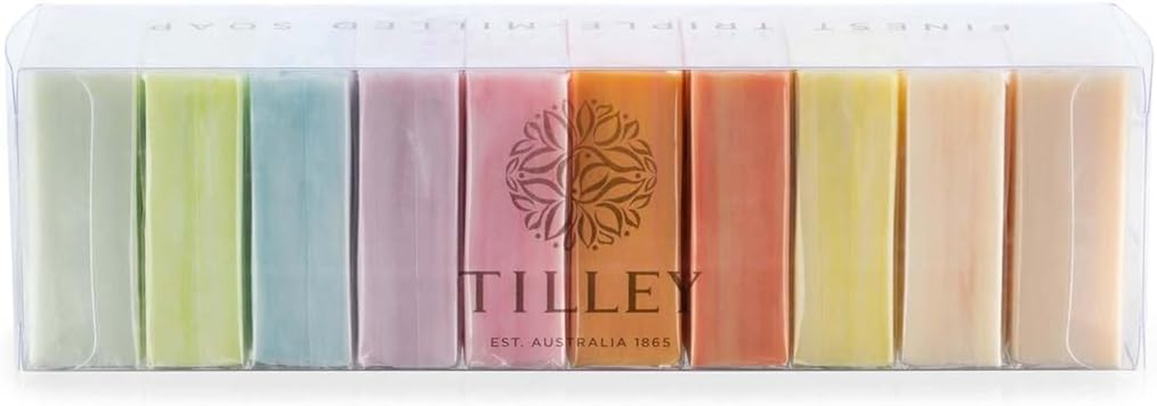 Tilley Classic White Vivid Rainbow Soap 50 G (Pack of 10)