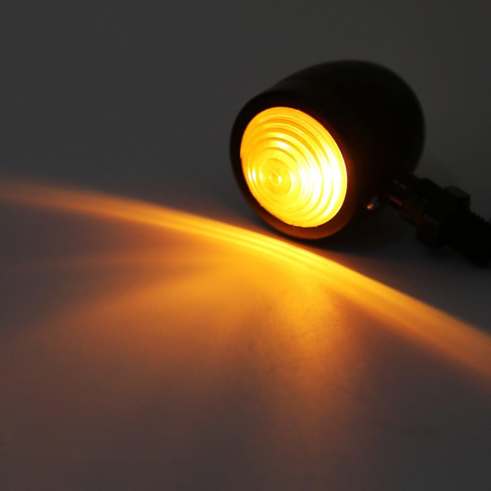 4Pcs Motorcycle Indicators Retro Turning Signals Light Turn Signal Light 12V Turning Indicator Light Universal image number 5