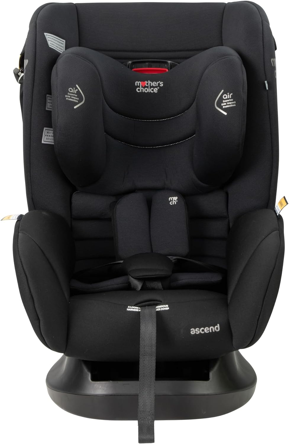 Mother'S Choice Ascend Convertible Car Seat-Black Space , Most Compact 0-8 Year Old Car Seat, Air Protect, 30 Months Extended Rearward Facing, Machine Washable , Magnetic Holders for Easy in & Out Access image number 6
