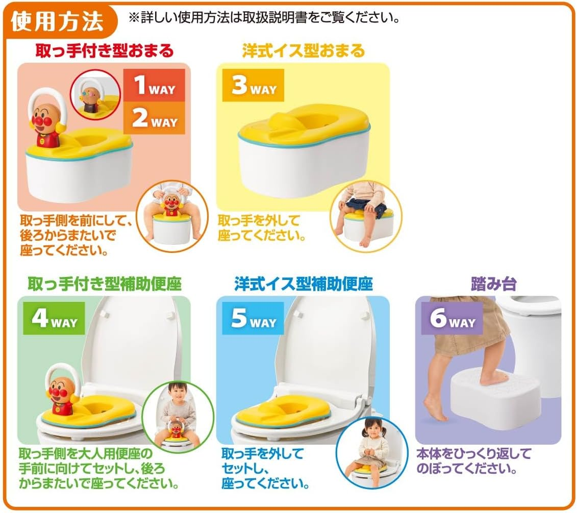 Agatsuma Anpanman 6-Way Potty with Talking and Melody (2024) image number 1