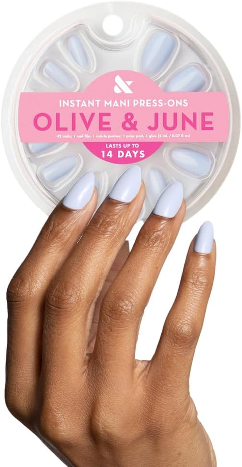Olive & June Instant Mani Press Nails, 42 Nails Pressing Glue (Bp, Medium) image number 2