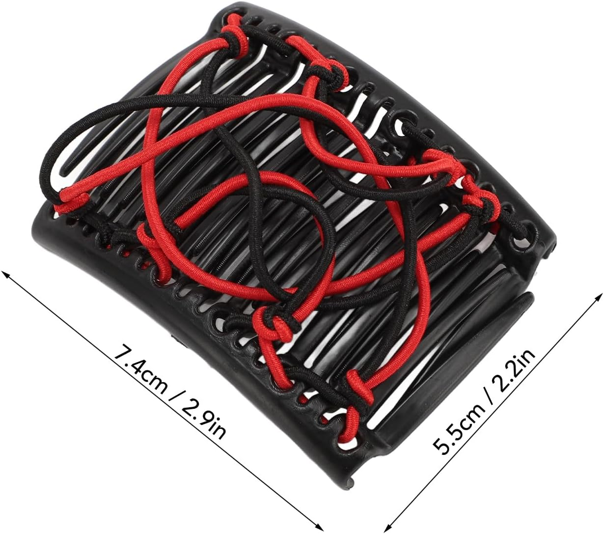 Magic Hair Comb Vintage Stretchy Double Comb Hair Forks Clips Bun Maker for Women and Girls Hairstyle Multipurpose Hair Accessories