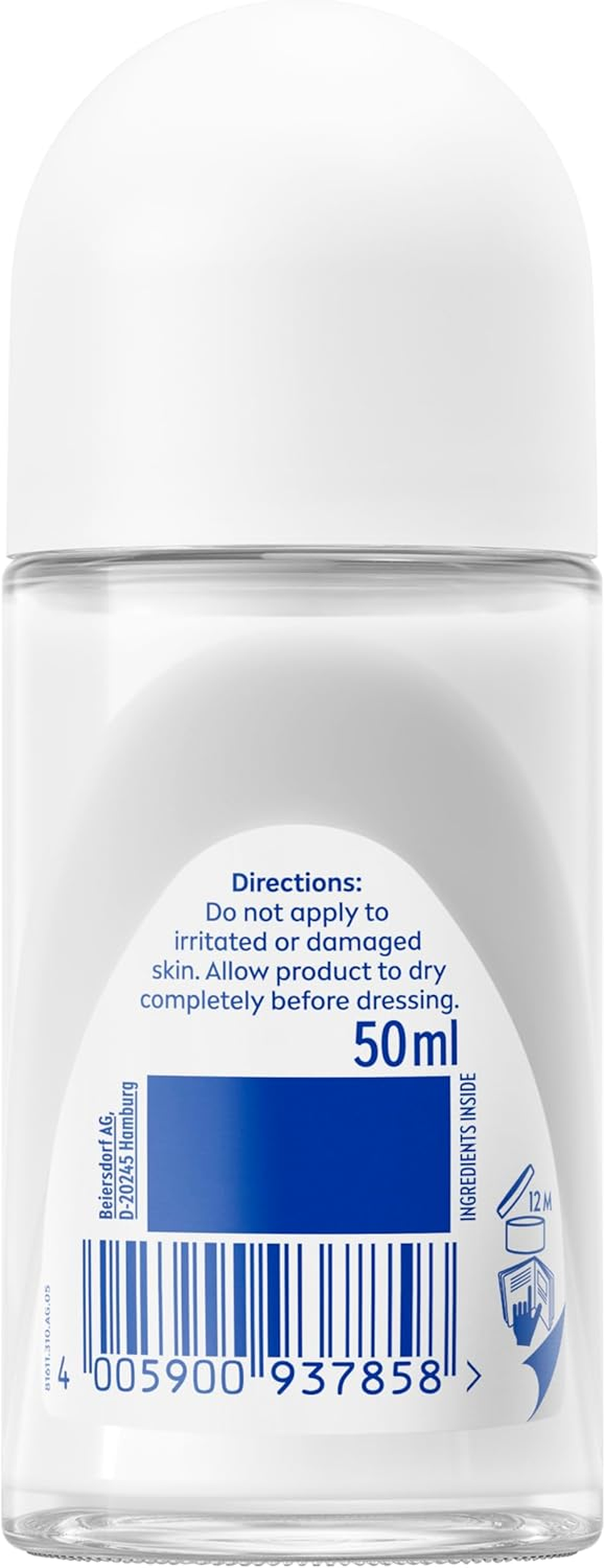 NIVEA Intense Protection Comfort Anti-Perspirant Roll-On Deodorant 50Ml | High Strength Deodorant for Women | 72-Hour Sweat & Odour Protection | Long-Lasting Freshness | Clean Citrus Scent