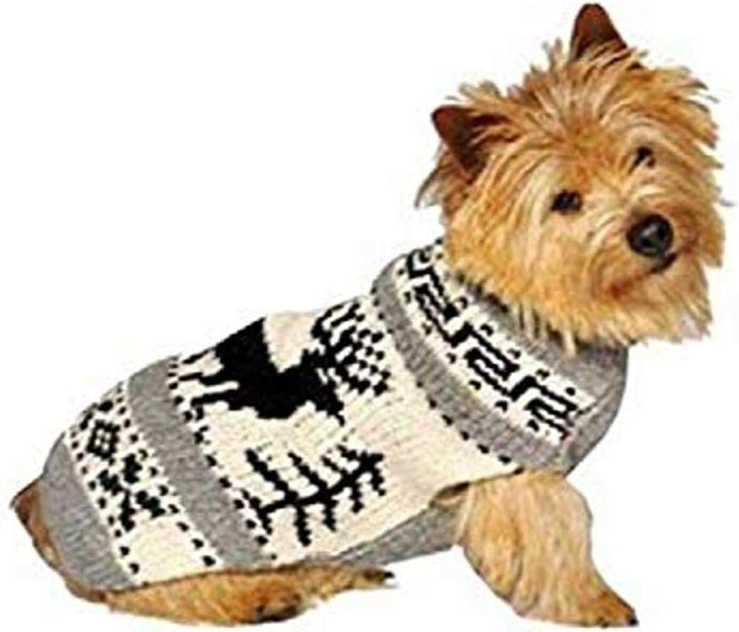 Chilly Dog Black Southwest Dog Sweater, Xx-Large