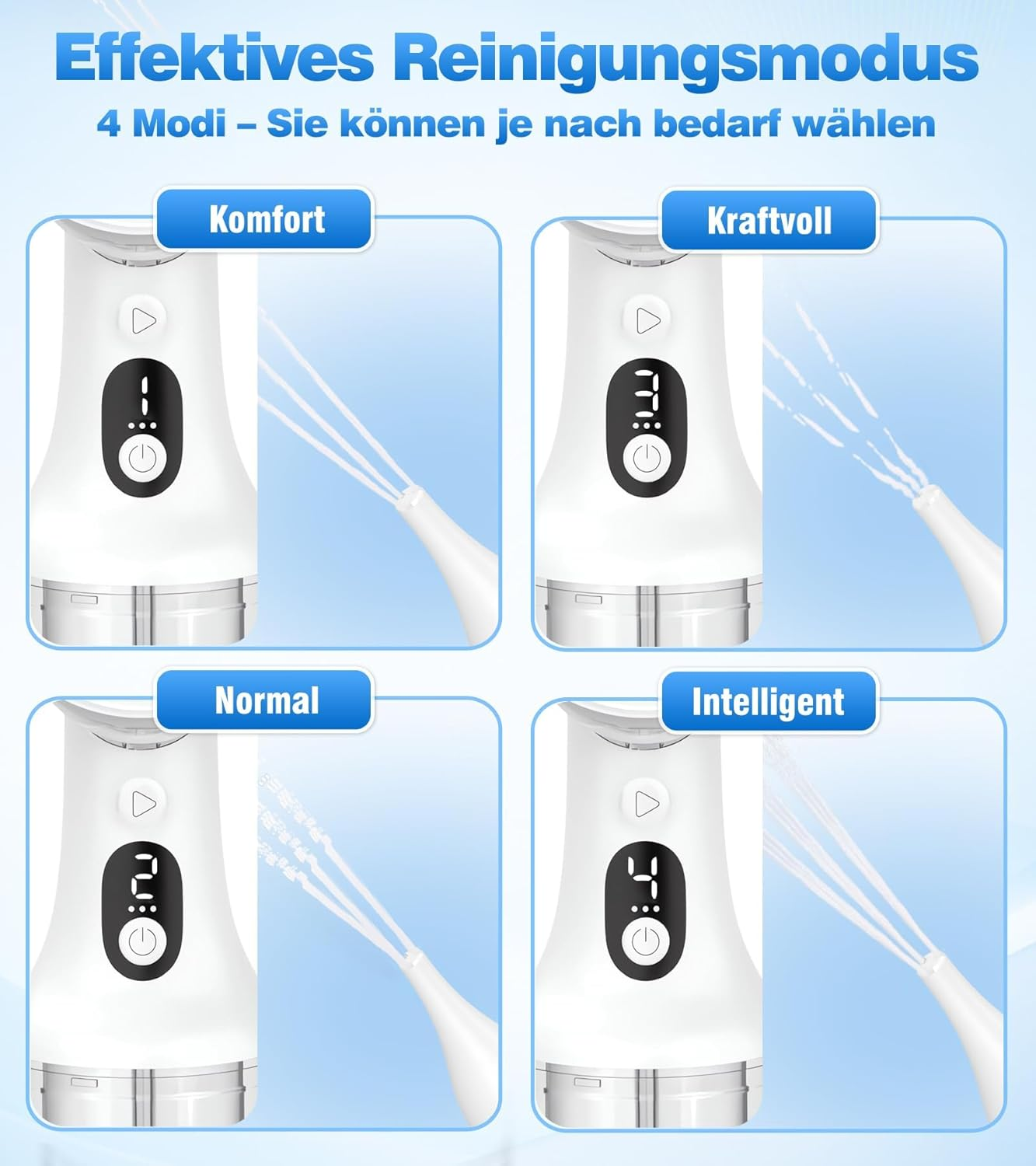 Upgraded Ear Cleaner Ear Wax Removal with One-Piece Waste Tank, 4 Pressure Modes, IPX7 Waterproof Ear Irrigation System with 8 Nozzles, Ear Flushing Cleaning Tool for Kids, Adults, Home Use image number 6