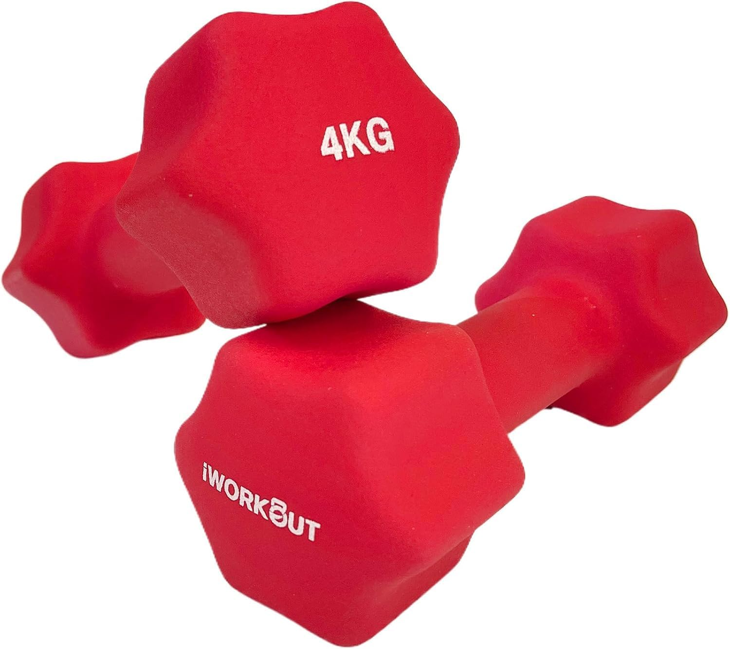 IWORKOUT Neoprene Dumbbells Set,Non Slip with Smooth Grip Fitness & Exercise Dumbbells &ndash; Hexagon Shaped Hand Weights for Women & Men &ndash; Best Choice for Gyms & Home Use image number 5